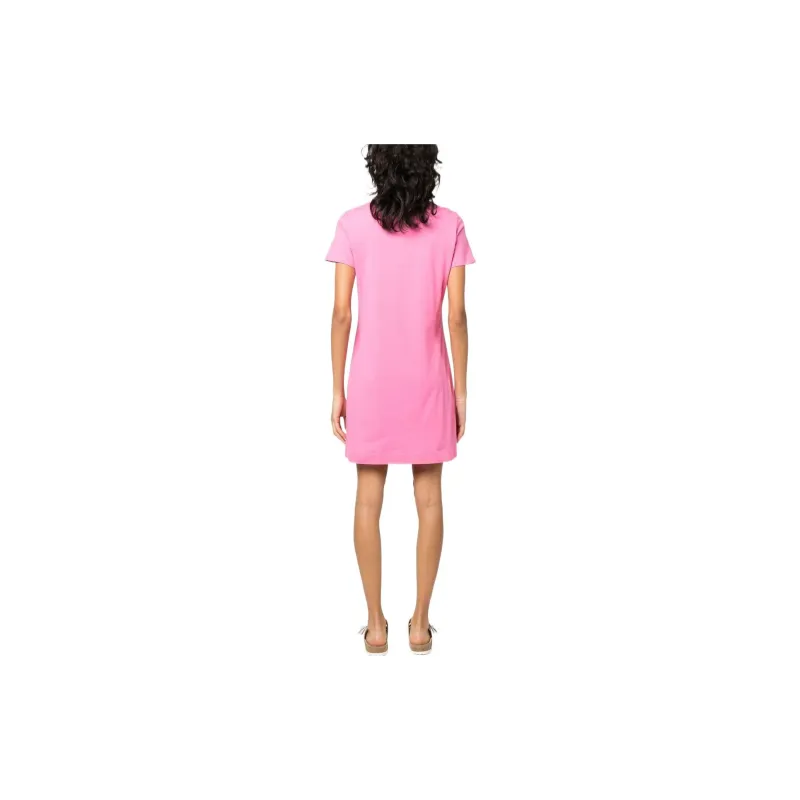 LOVE MOSCHINO Short Sleeved Dresses Women's Pink-2