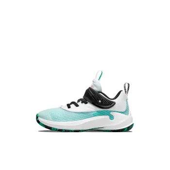 Nike Freak 3 Alphabet Brother Low Top Performance Basketball Shoes White Emerald Green Children Aged 3 7 Years Old
