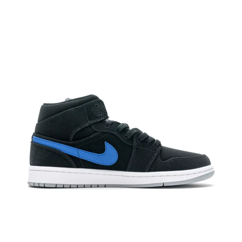 Jordan 1 Retro Mid GS Black University Red-1