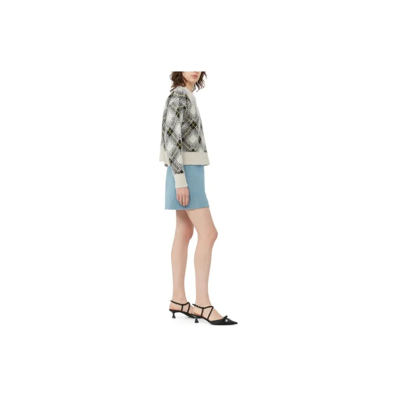 GANNI Argyle-jacquard Wool-blend Jumper-3