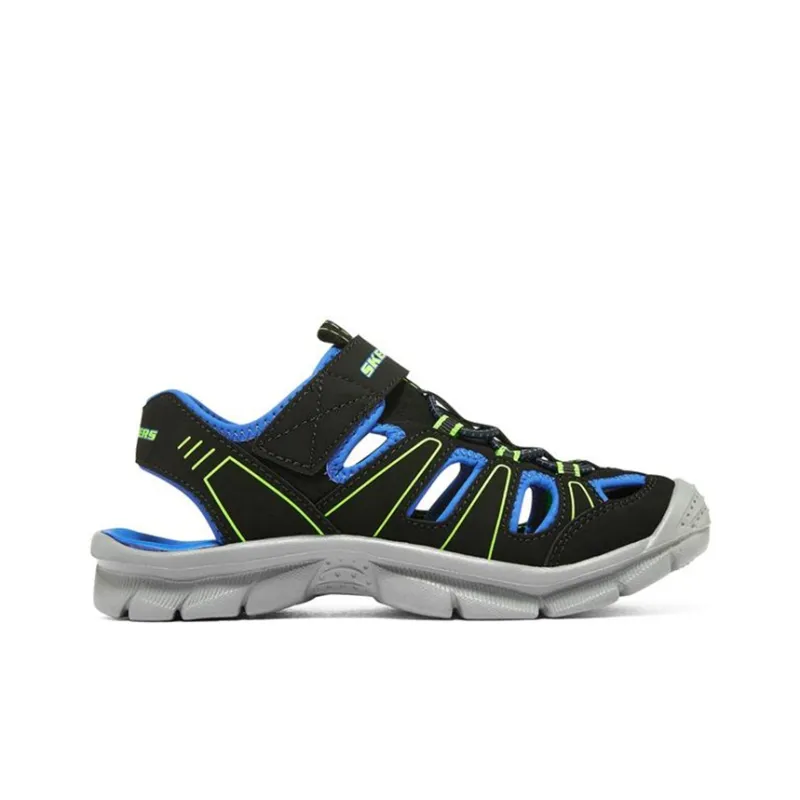 Skechers Quick Dry Children's Sandals Black Blue Teenagers-1