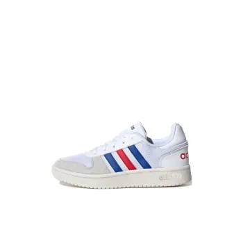 Adidas Neo Hoops 2.0 Low Top Children's Basketball Shoes White Blue Red Kids'