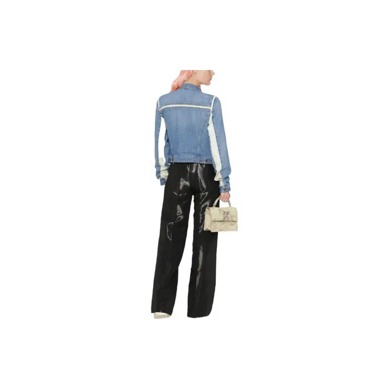 DIESEL Cropped Coats Women's Blue-2