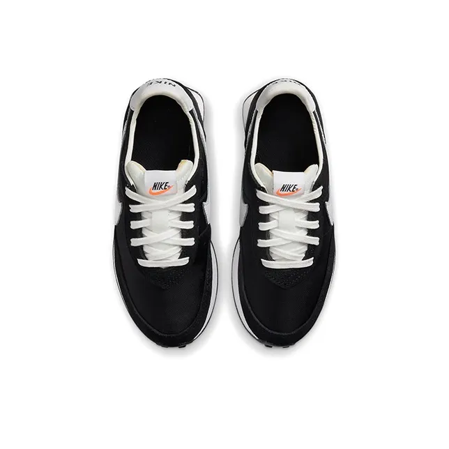 Nike Waffle Trainer 2 Sports Casual Shoes Black White Children Aged 3 7 Years Old-3
