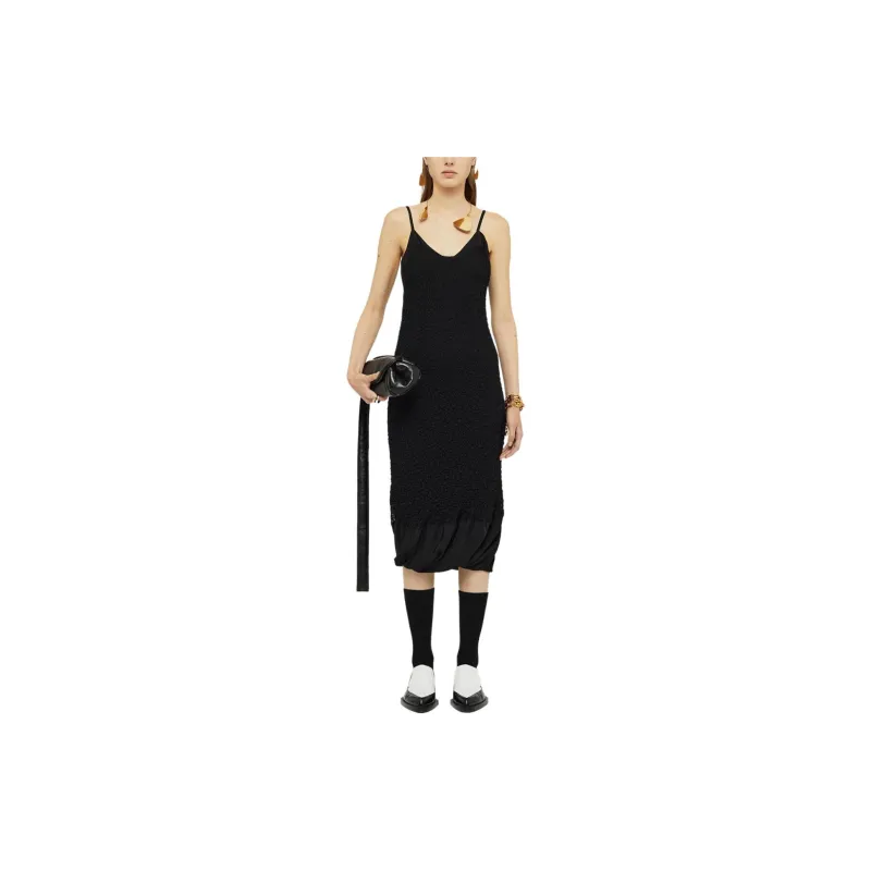 JIL SANDER SS24 Slip Dresses Women's Black-1