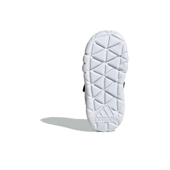 Adidas Rapidafle Durable Breathable Low-Top Toddler Shoes Black White Infant And Toddler-4