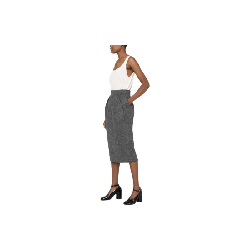 Maison Margiela Casual Long Skirts Women's Gray-2
