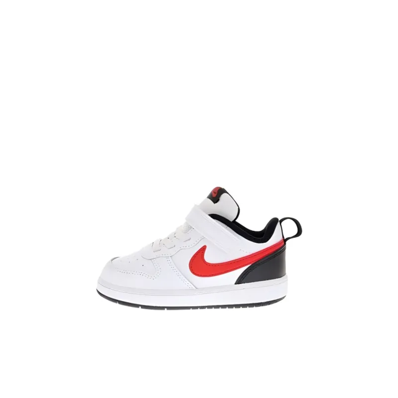 Nike Low 2 Low-Top Skateboard Shoes Black White Red Baby-0