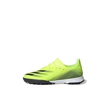 Adidas X GHOSTED Anti Slip Wear Resistant Low Top Kids' Soccer Shoes Neon Yellow Kids'