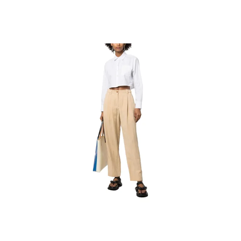 KENZO Tailored Elasticated Trousers 'Beige'-1