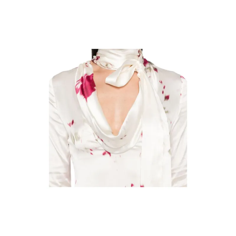 Blumarine Roses print Maxi Dress-4