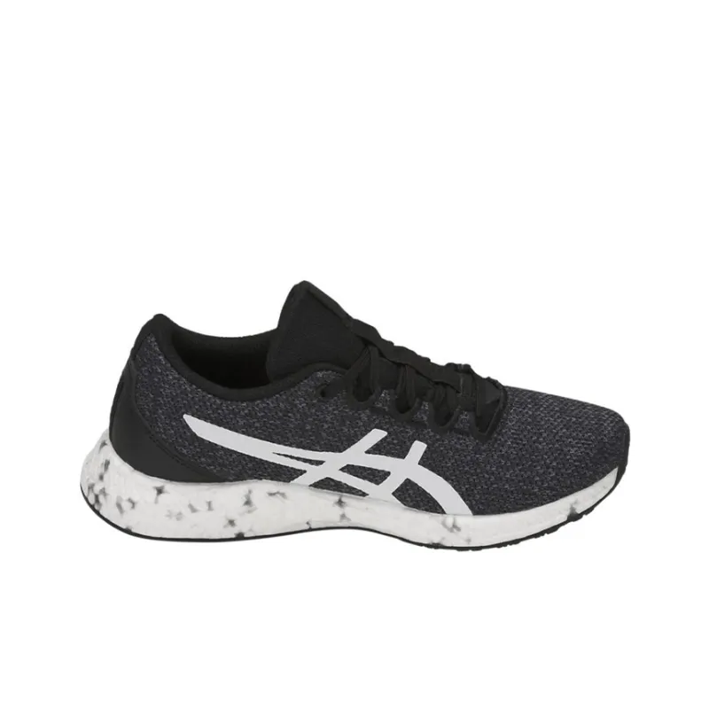 Asics Hypergel yu Cushioning, Breathable, Lightweight Low Top Kids' Running Shoes Black White Teenagers-3