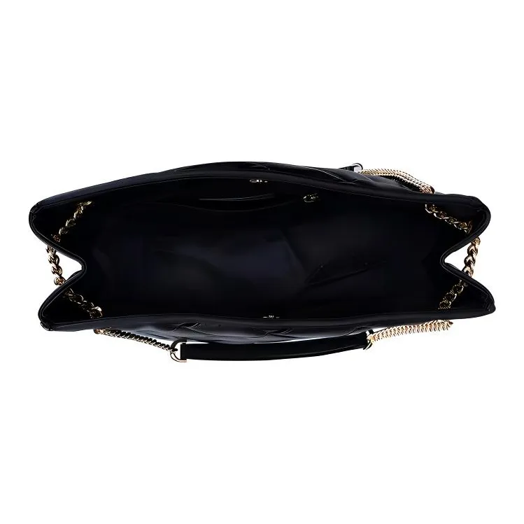 MICHAEL KORS Regina Leather Shoulder Bag Crossbody Bag Handbag Large Size Women's Black-3