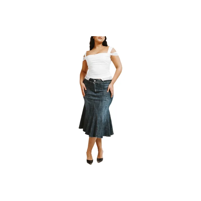 Miaou RENATA CORSET Tank Tops Women's White-1