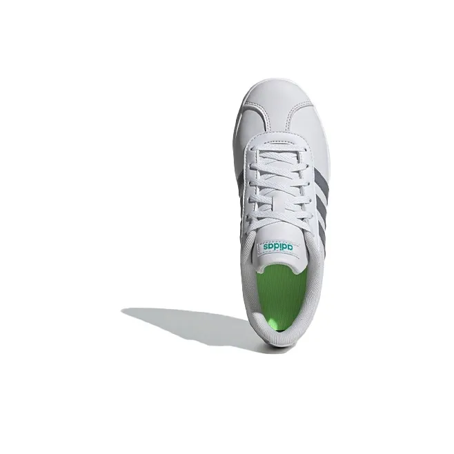 Adidas Neo VL Court 2.0 K Slip Resistant Low Top Kids' Skateboarding Shoes Gray Kids'-4