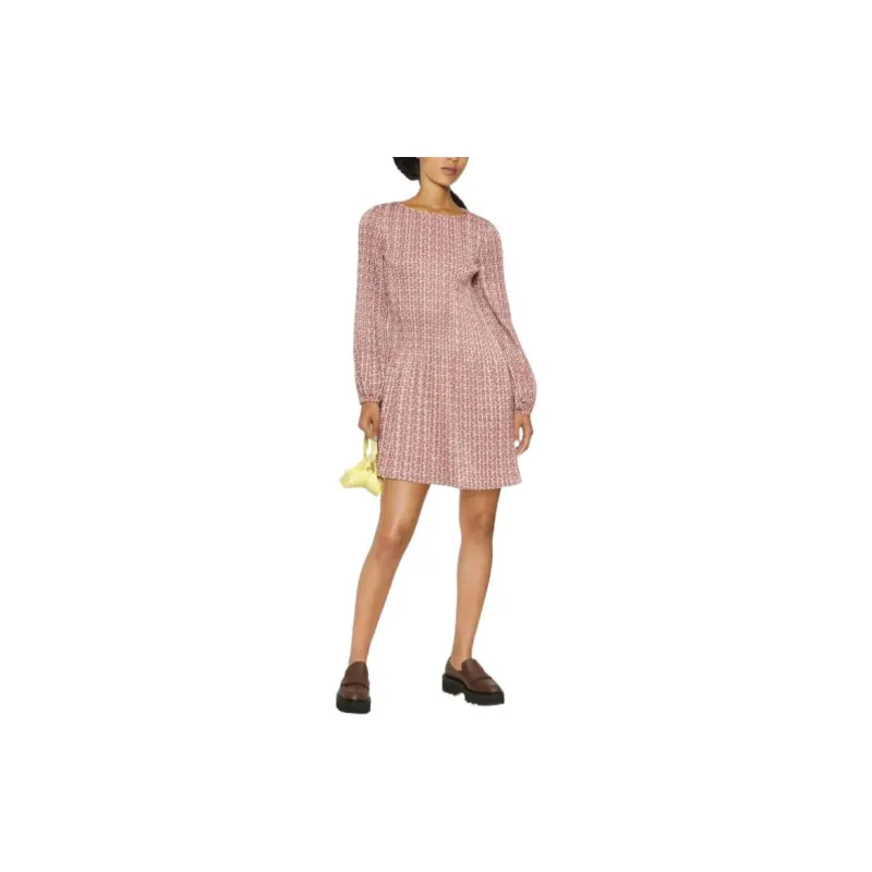 Maje Long-Sleeved Dresses Women's Purple Pink-1