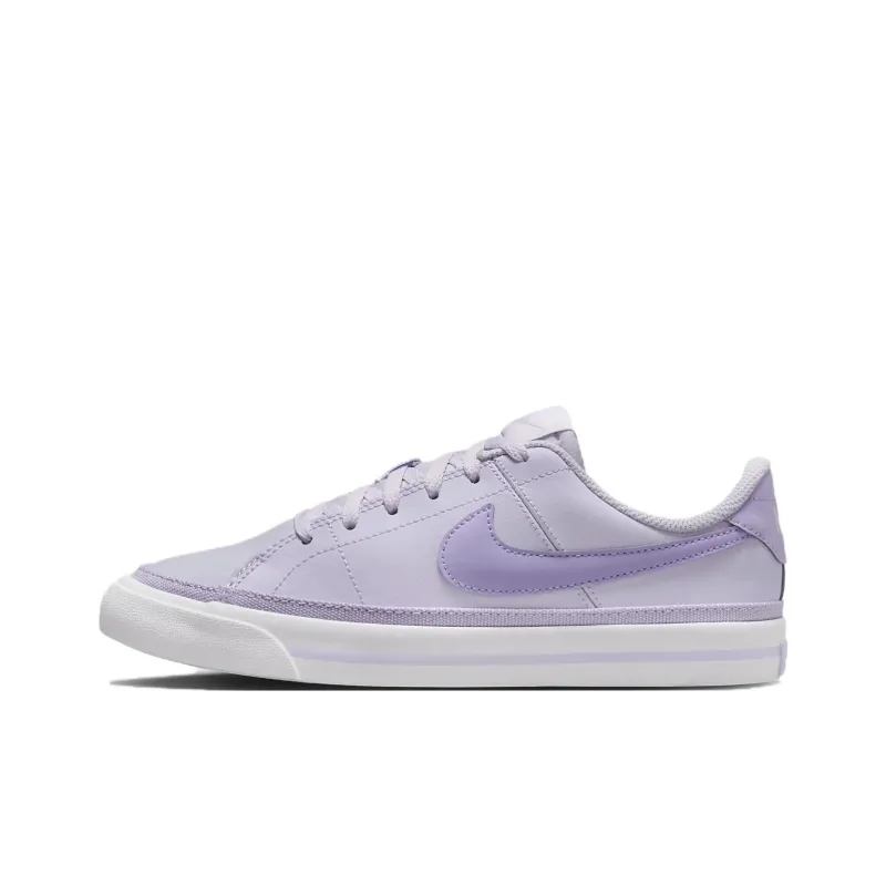 Nike Court Legacy Cushioning Wear-Resistant Low-Top Kids' Skateboarding Shoes Purple Teenagers-0