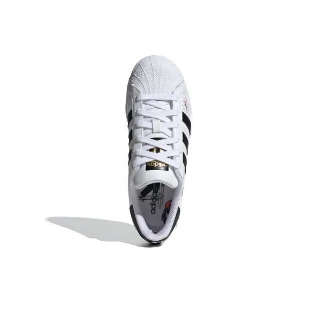 Adidas Originals J Anti Slip Wear Resistant Low Top Skateboard Shoes White Black Blue Teenagers-3