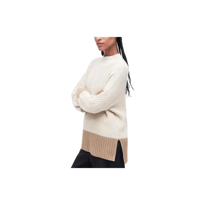 BARBOUR Barbour Elsa Knitted Jumper Sweater Women's Khaki-2