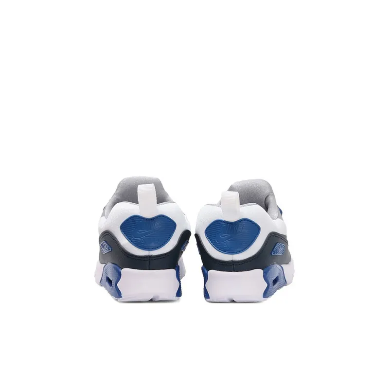 Baby Nike Air Max Tiny 90 Low-Top Retro Running Shoes Gray Blue-4
