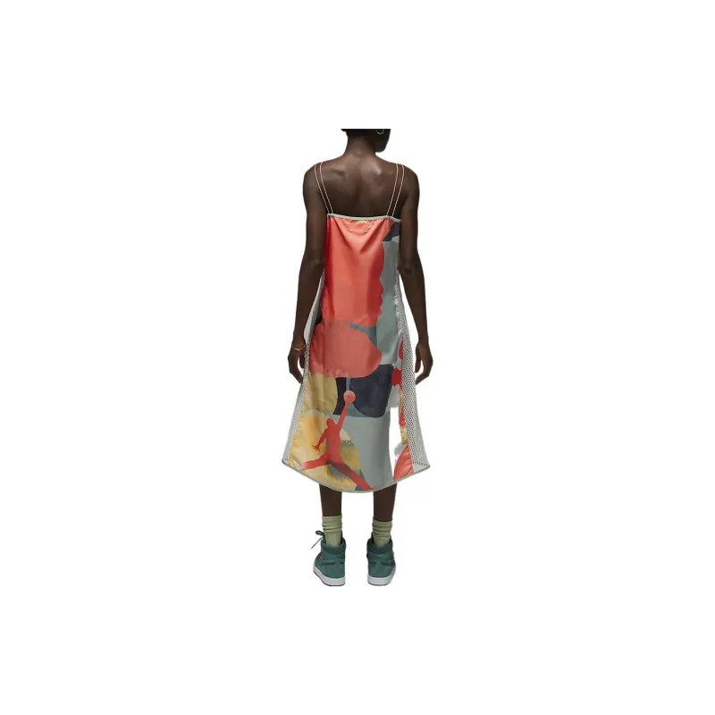 JORDAN X Bephies Beauty Supply 'Orange' Slip Dress-2