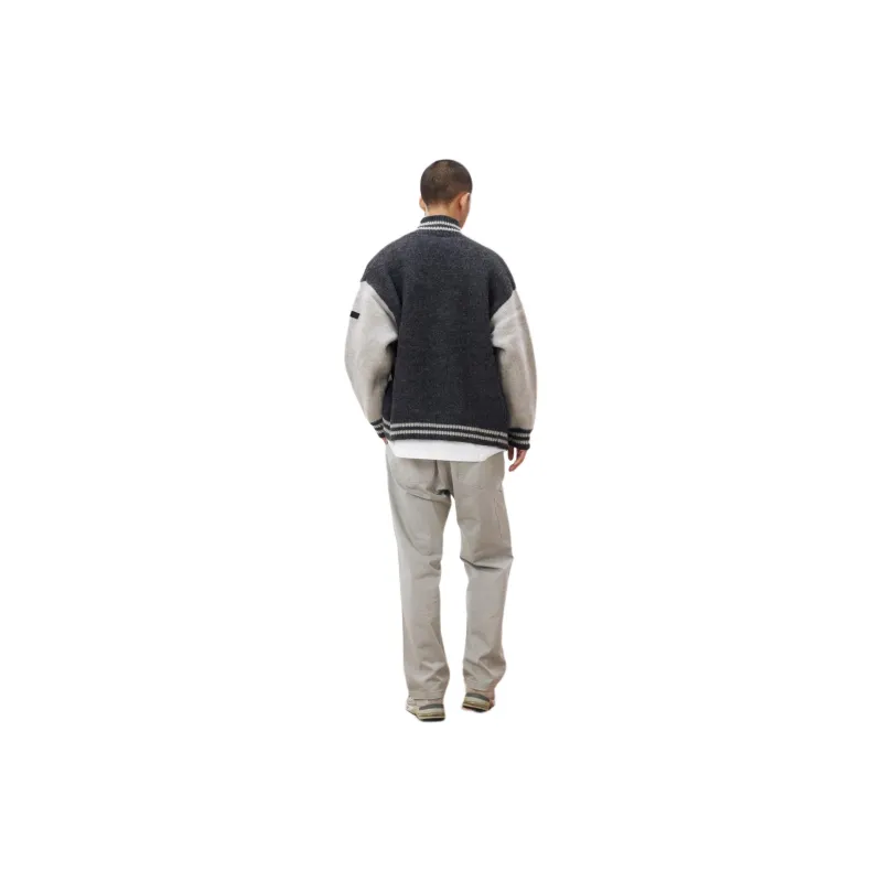 OCTOBEELAB Sweater Men's Patchwork Gray-2