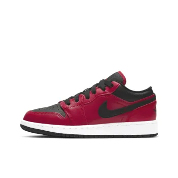 Jordan 1 Low Gym Red Black Pebbled GS