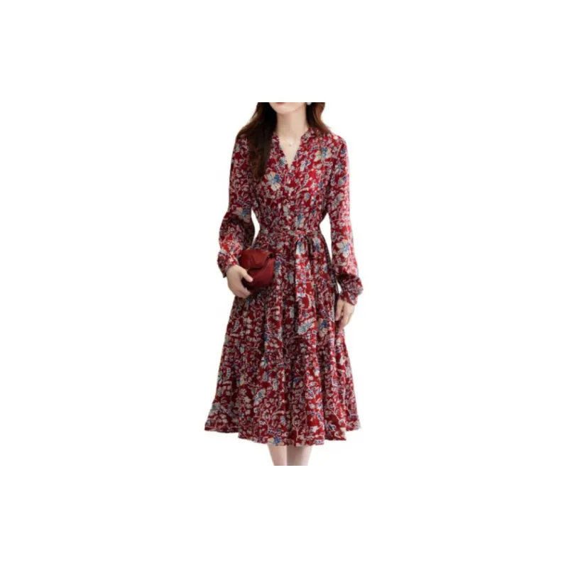 【dme】 Long Sleeved Dress Women's-5