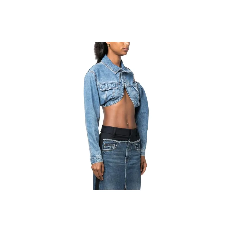 Jacquemus La Chemise De Nimes Linon Jacket 'Light Blue/Tabac'-3