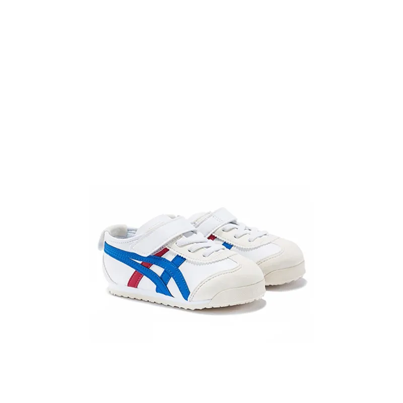 Onitsuka Tiger MEXICO 66 Anti Slip Wear Resistant Low Top Toddler Shoes White Blue Infant And Toddler-4