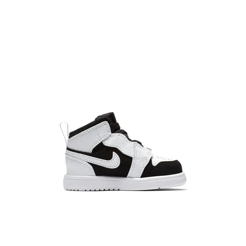 Jordan Air Jordan 1 TD High-Top Toddler Shoes Black White Infant And Toddler-1