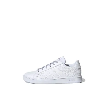 Adidas Neo GRAND COURT Abrasion Resistant Low Top Kids' Skateboarding Shoes White Kids'