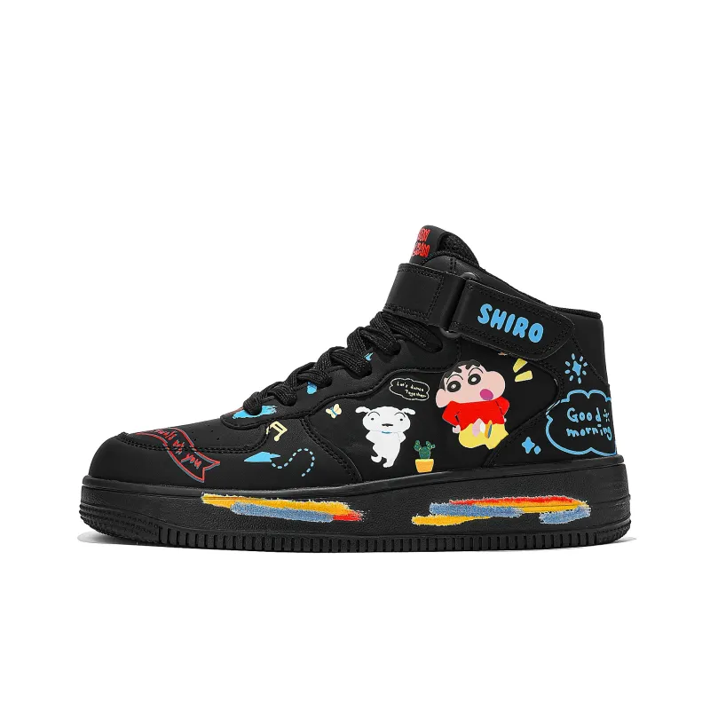 Crayon Shinchan High-Top Skateboard Shoes Unisex Gift Box Set-7