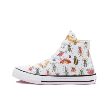 Converse Chuck Taylor All Star Anti Slip Wear Resistant High Top Kids Canvas Shoes White Black Teenagers