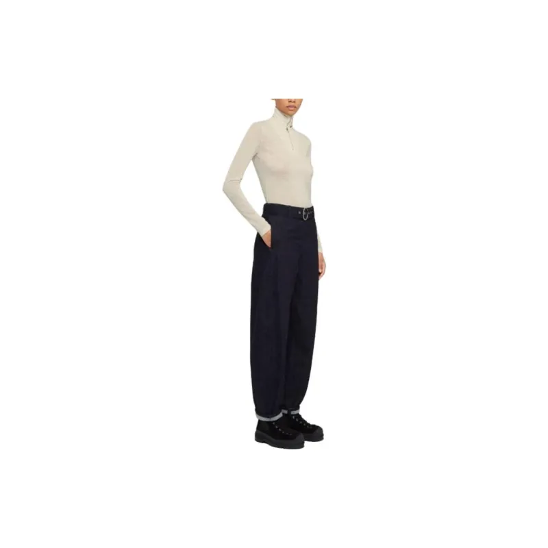 JIL SANDER Denim Trousers Jeans Women's Dark Blue-3