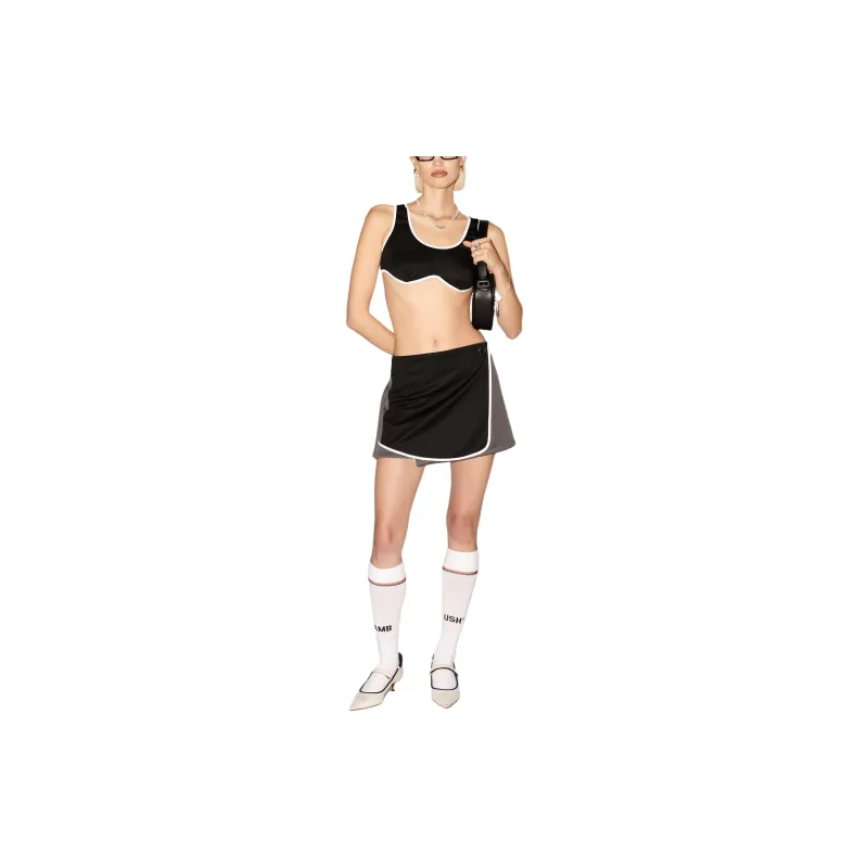 AMBUSH Back Pleat Detailed Mini Track Skirt-1
