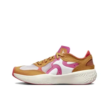 Jordan Delta 3 Anti Slip Wear Resistant Low Top Kids Lifestyle Shoes Brown Yellow Teenagers