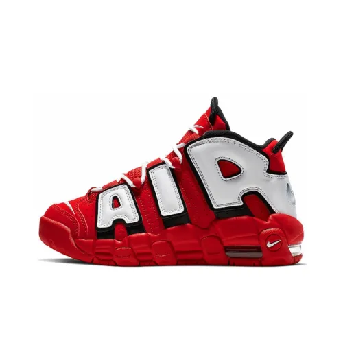 Nike Air More Uptempo University Red Black White GS