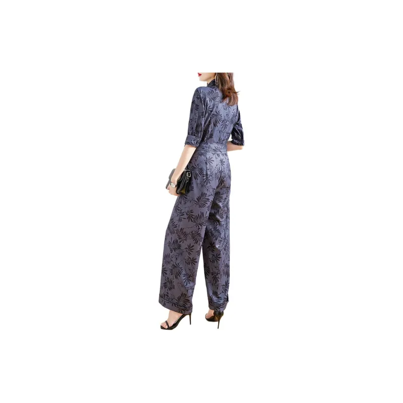 【dme】 Jumpsuit Women's Navy Blue-2