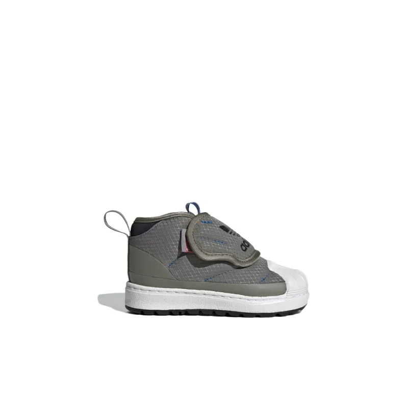 Adidas Originals Superstar Series Warm Mid-Top Toddler Shoes Green Infant And Toddler-1
