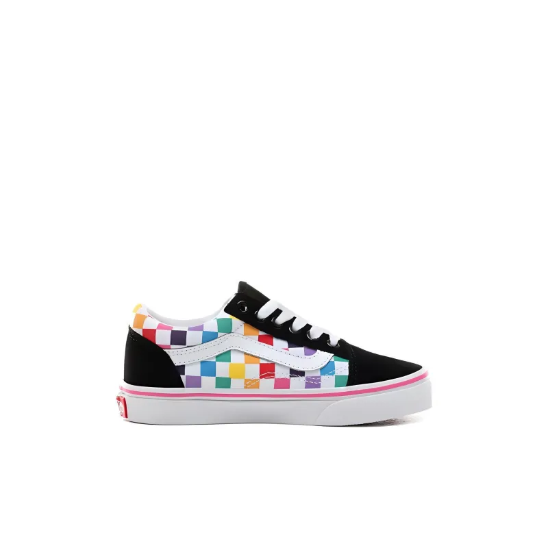 Vans Old Skool   Little Kids 'Rainbow Checkerboard'-1