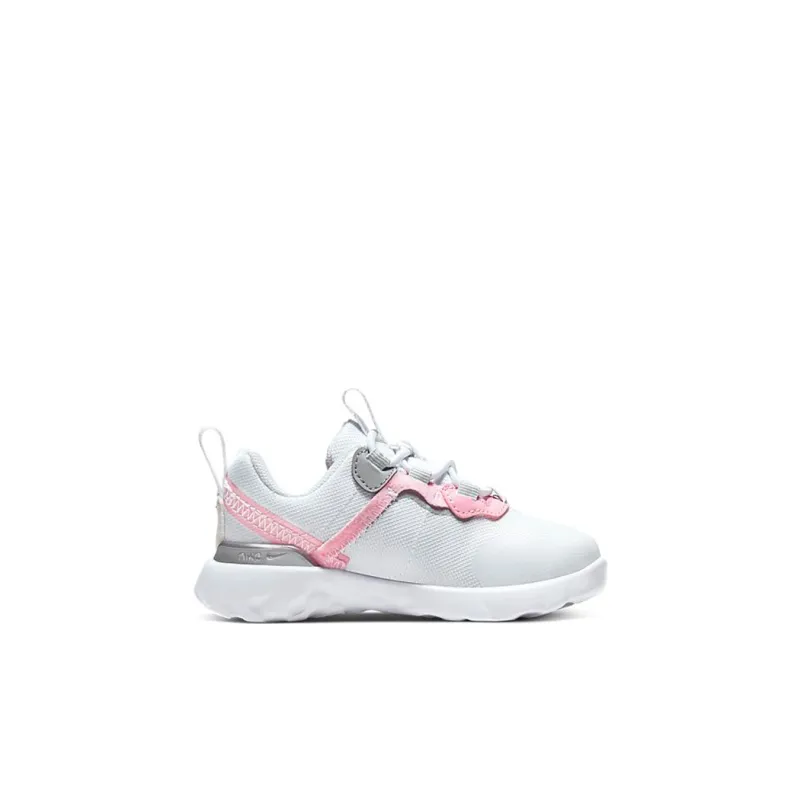 Nike React Element 55 Low Top Running Shoes Gray Pink Infant And Toddler-1