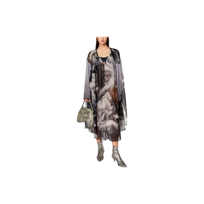 DIESEL Long Sleeved Dresses Women's Multicolor-1