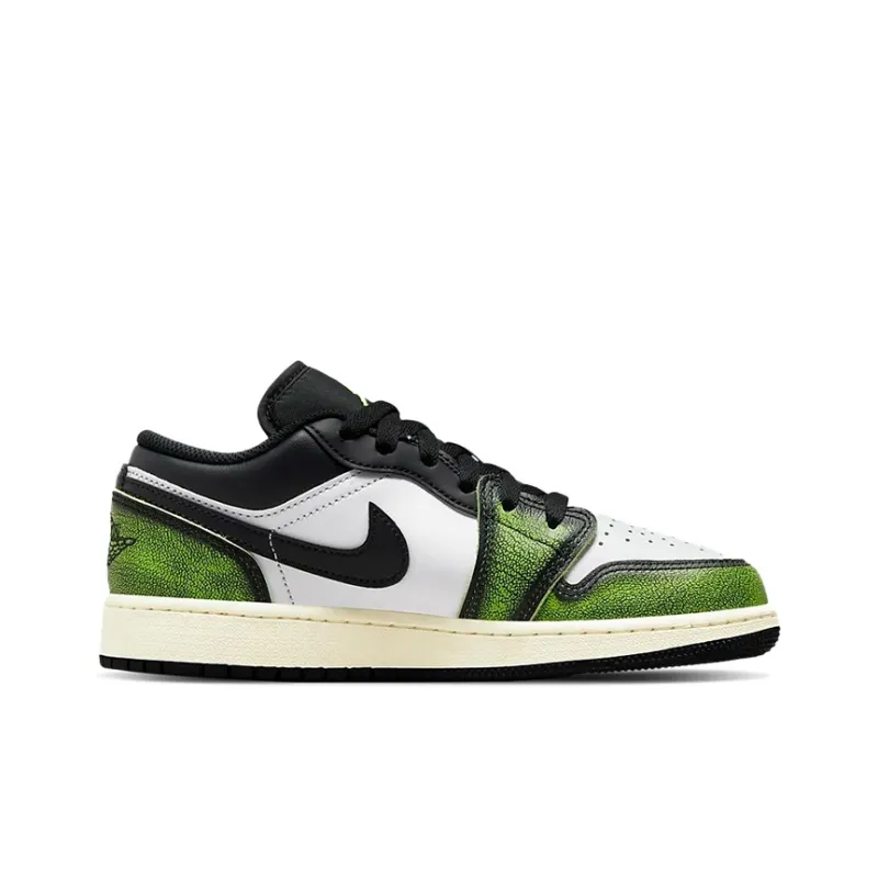 Jordan 1 Low Wear Away Electric Green GS-2