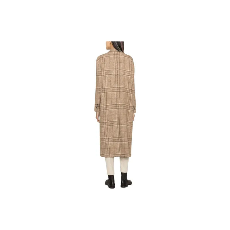 Brunello Cucinelli Checkered Buttoned Coat-2