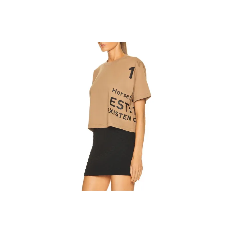 Burberry FW22 Crop Top Women's Beige-5