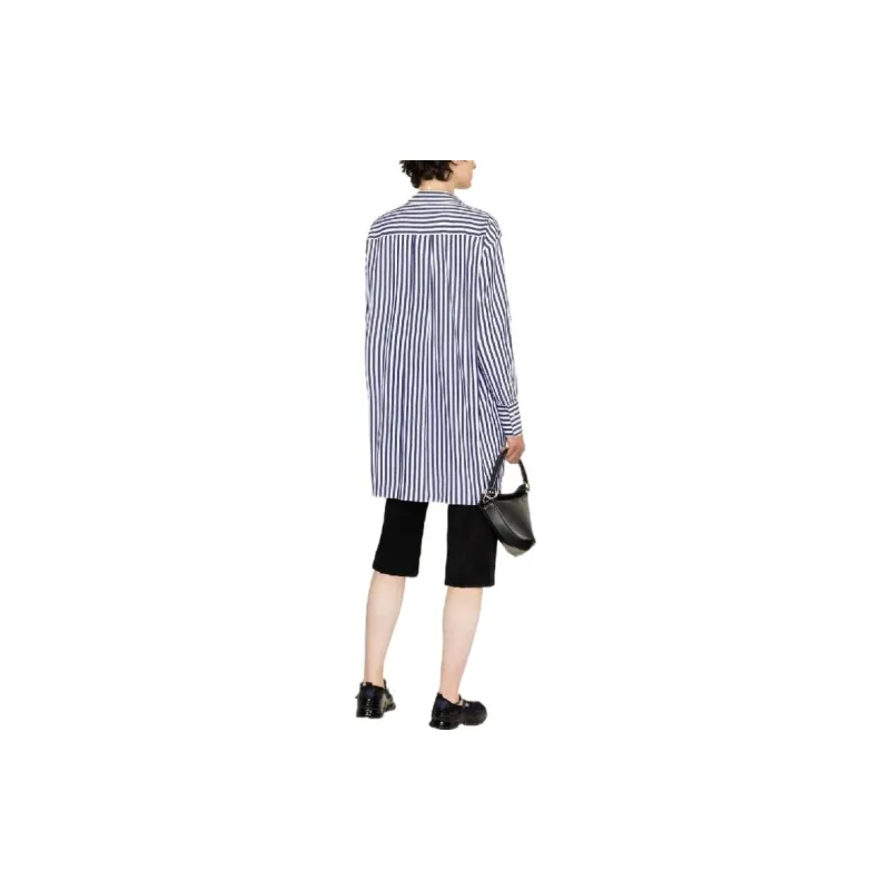 Sacai X Thomas Mason Striped Long Sleeved Shirt-2