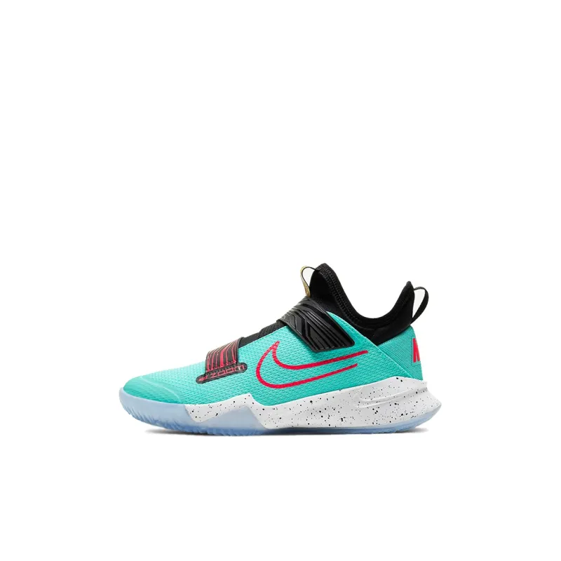 Nike Shock Absorbers Low Top Children's Basketball Shoes Black White Blue Kids'-0