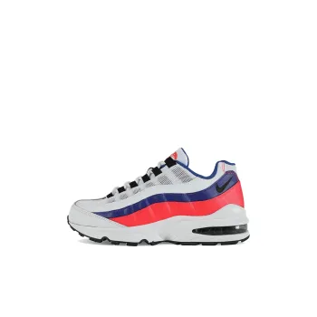 Nike Air Max 95 Cushioning Anti Slip And Wear Resistant Low Top Running Shoes GS White Blue Pink