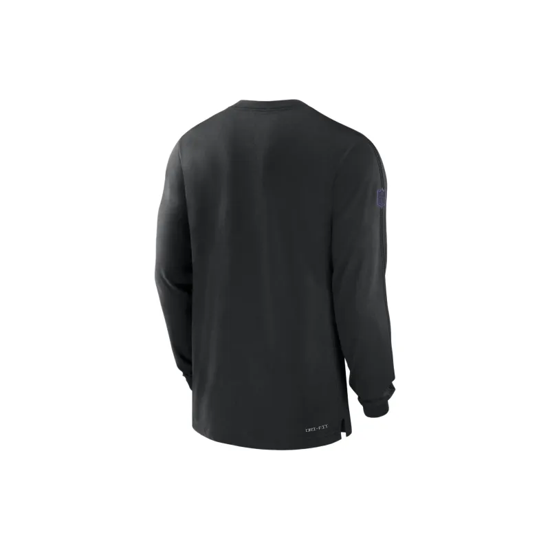Nike Baltimore Ravens Sideline Player Team Issue Men's Nike Dri FIT Long Sleeve Top-1